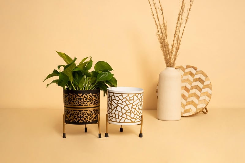 Repurposed Drawer Planters